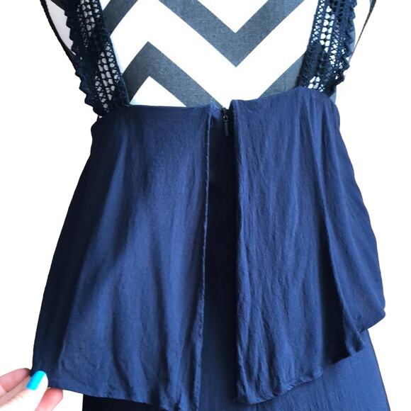 Maeve Anthropologie Navy Blue Tisana Mini Dress Size 2 - Picture 5 of 9